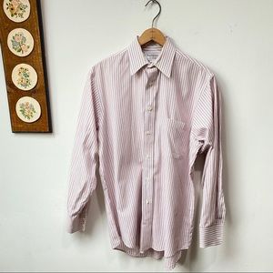 Burberry London Pinstripe Dress Shirt Medium